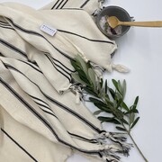 Striped cotton peshtemal and beach towel