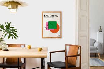 David Bowie inspired Let's Dance Art Print