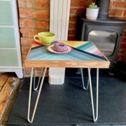 Mosaic topped side table