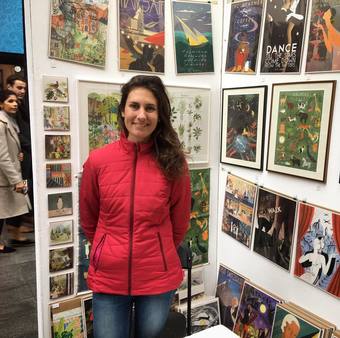 Ruth at our Spitalfield's Art Market stand
