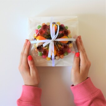 sweetie cake in gift wrap
