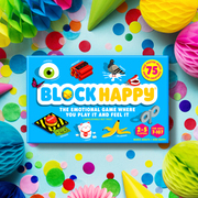 Block Happy Special Edition Game with confetti and decorations