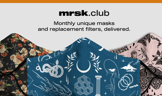 Mrsk Club: monthly unique masks and replacement filters, delivered