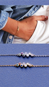Colourful Sterling Silver Bracelet