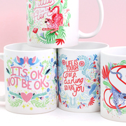 Illustrated mugs