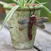 Dragonfly plant pot hanger