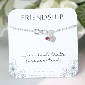 Friendship Infinity Knot Personalised Bracelet