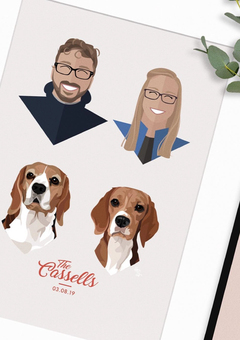 Family Personalised Portrait 