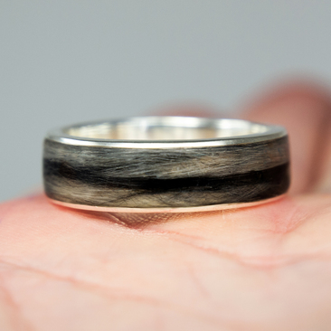 Photo of a pet hair ring