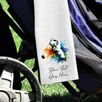 Personalised Golf Sports Towel