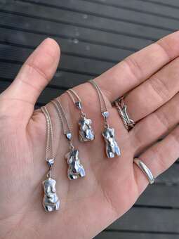 4 silver necklaces body-normative and body-positive shapes womens bodies