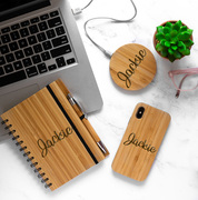 Bamboo Notebook Charger phone case