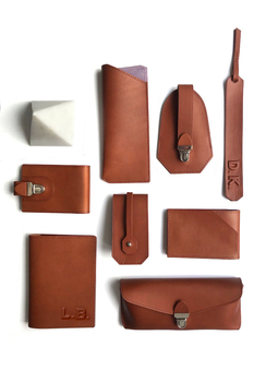 Tan Leather Accessories Range