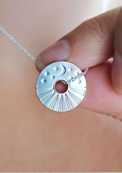 Cassiopi Sun and Moon Necklace About Page