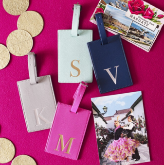 letter luggage tags