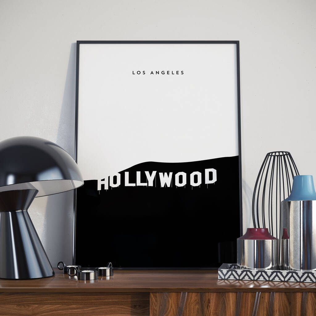 Hollywood Sign, Los Angeles, Print, Poster | Artwork|