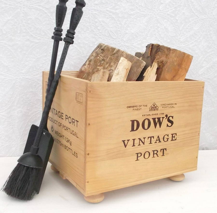 'dow's' port log and kindling storage box by baxter and snow