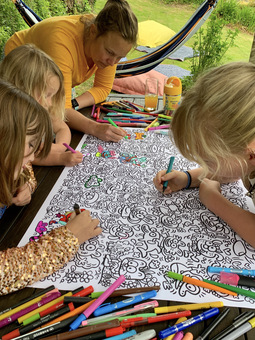 engaging designs for all family ages to enjoy colouring
