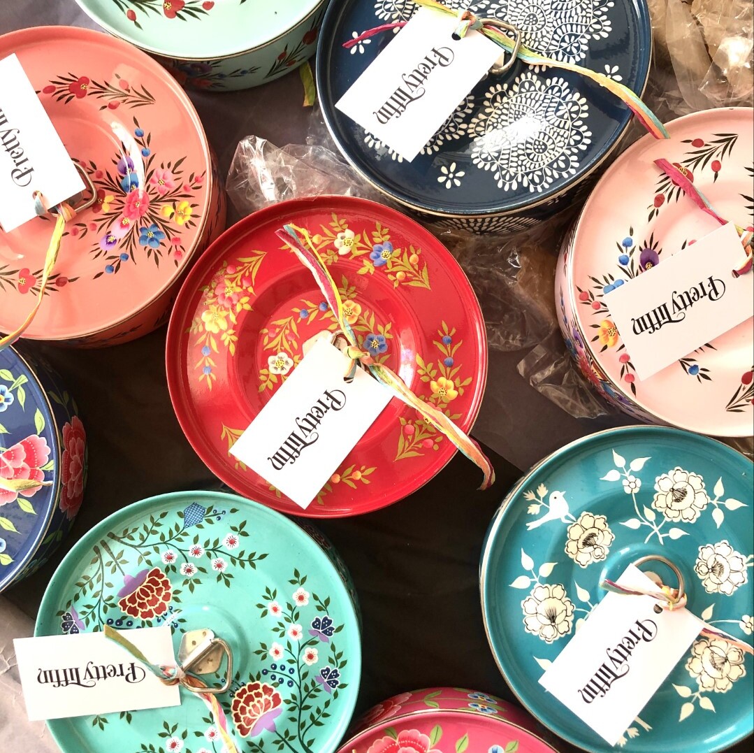 Hand Painted Spice Tin 'Masala Dabba'