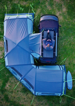 Wrap Campervan awning - inflatable campervan awning from OLPRO