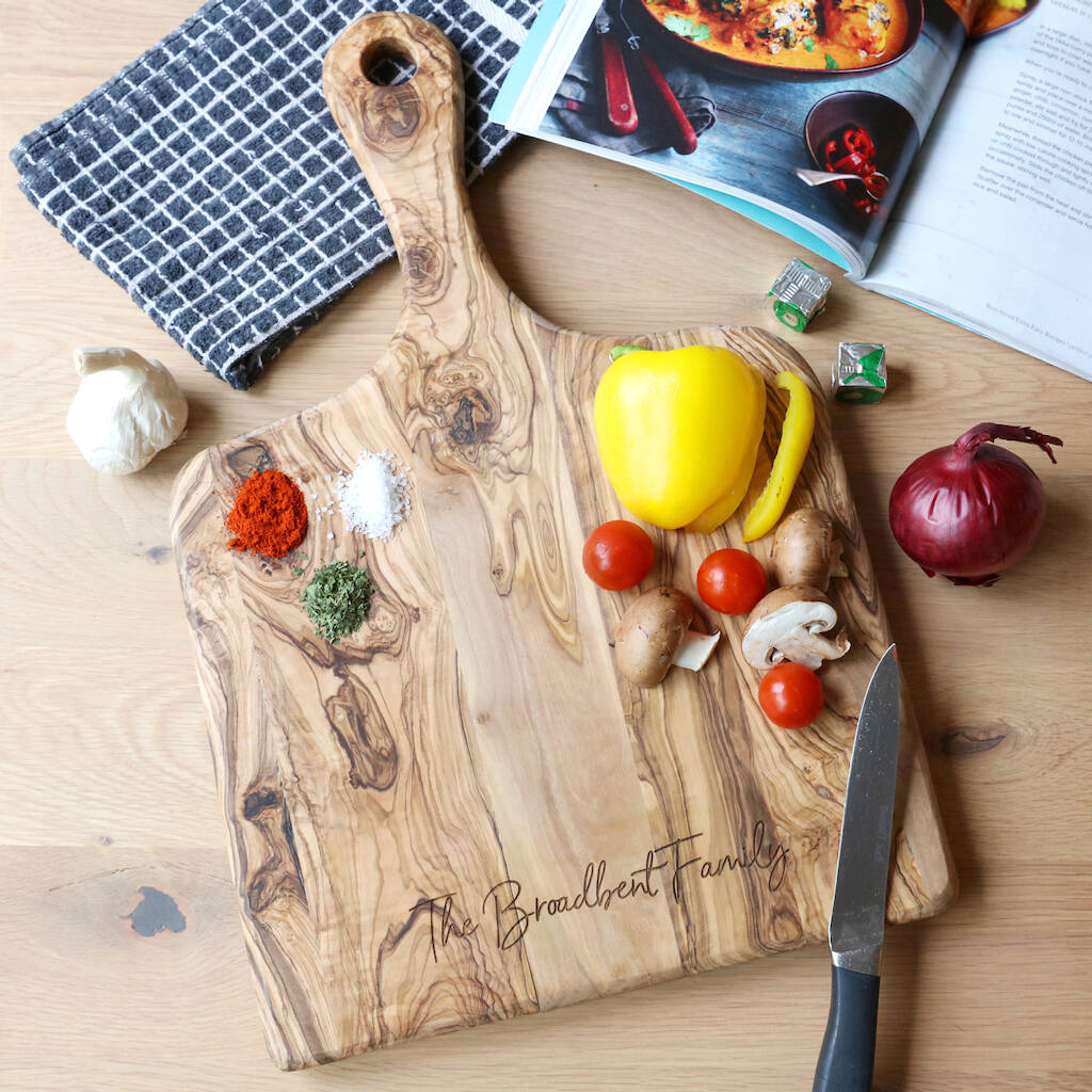 Personalised Olive Wood Serving Board