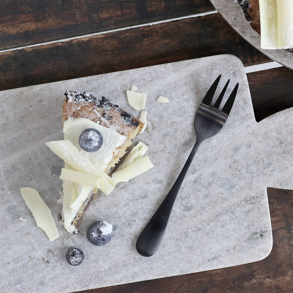 Set Of Four Black Cake Forks