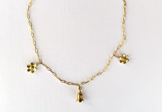 Flower Charm Necklace