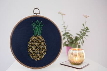 Pineapple Hand Embroidery