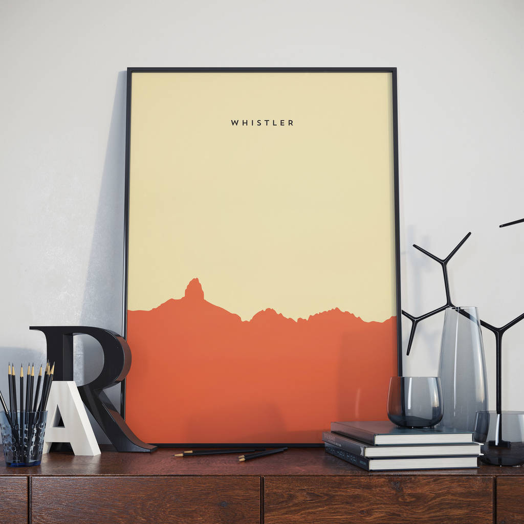 Whistler Mountain Print. Canada Poster | Artwork|
