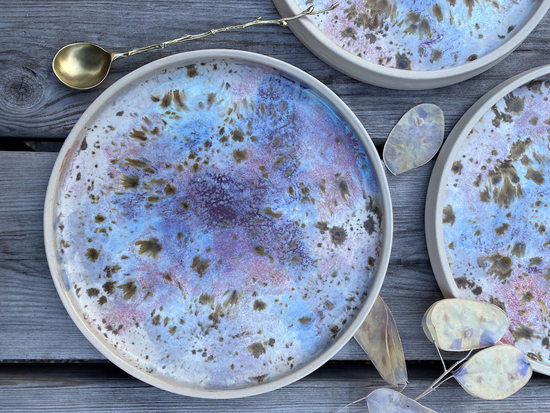 Wheel thrown plates 
