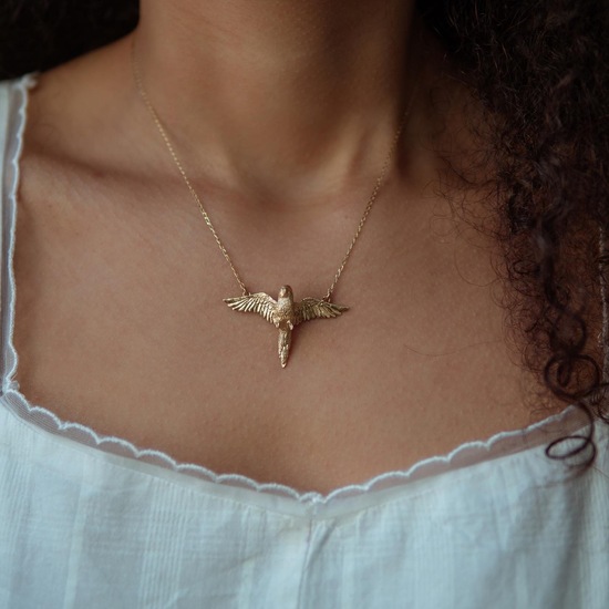 Flying Parrot Necklace