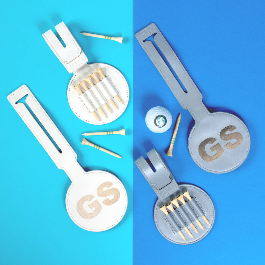 Personalised Golf Bag Tag And Tee Holder Golf Gift