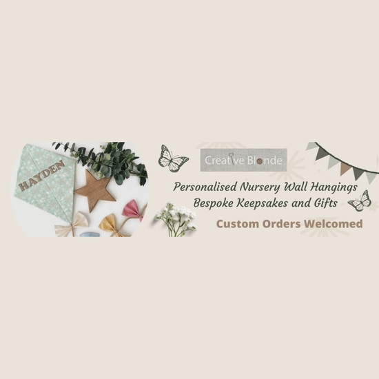 Personalised bespoke wall kites for a nursery or bedroom