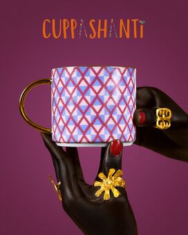 Pink and Purple Cuppashanti cup from the Kentemania collection