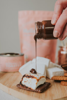 S'more'a'licious luxurious s'mores kit with chocolate sauce