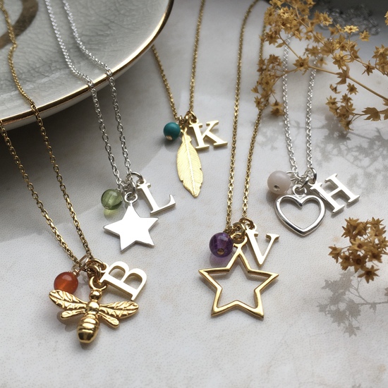 personalised charm necklaces