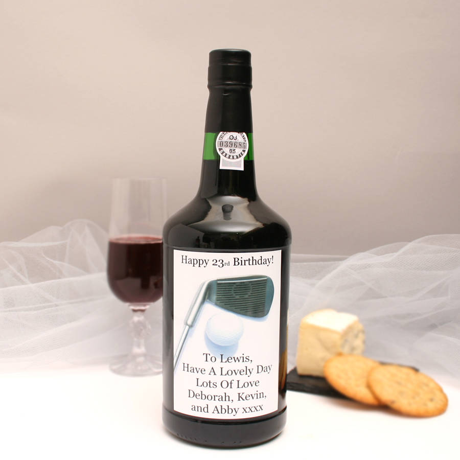 GiftsOnline4U Personalised Port Gift With Golf Label | 