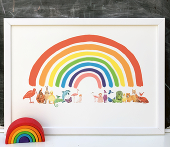 Animal Rainbow print
