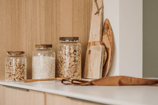 Sustainably made pantry jars