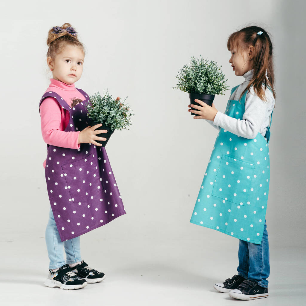 Kid's Pinafore Aprons Printed Baking Aprons