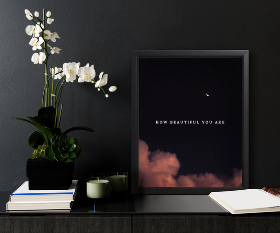 Inspiration and beautiful framed and unframed typography prints