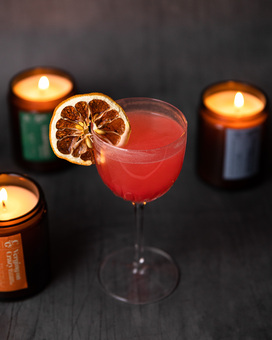 cocktails and candles
