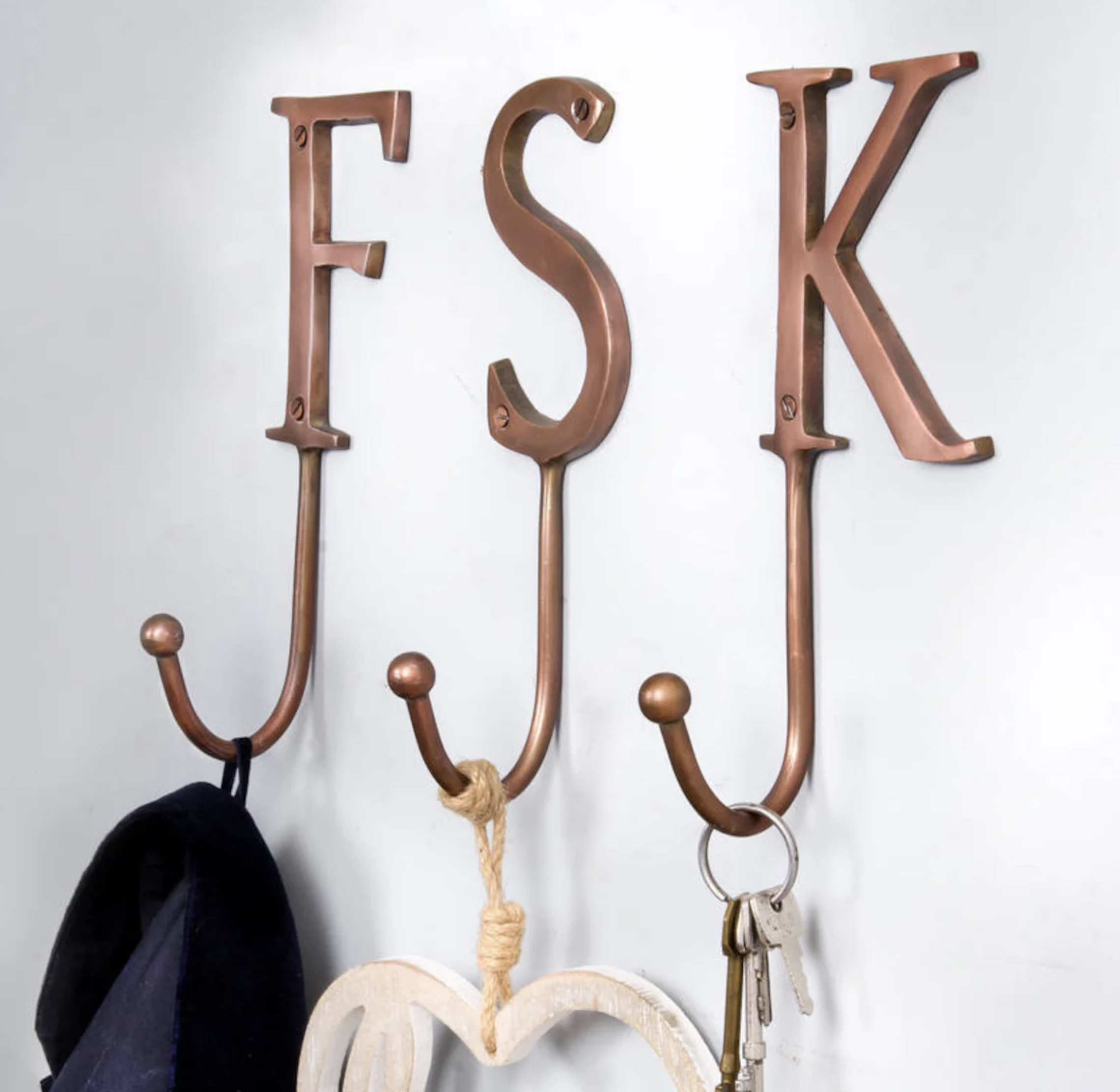 Bronze Metal Letter Hooks