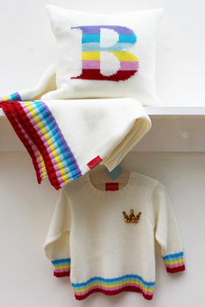 rainbow knitted baby gifts