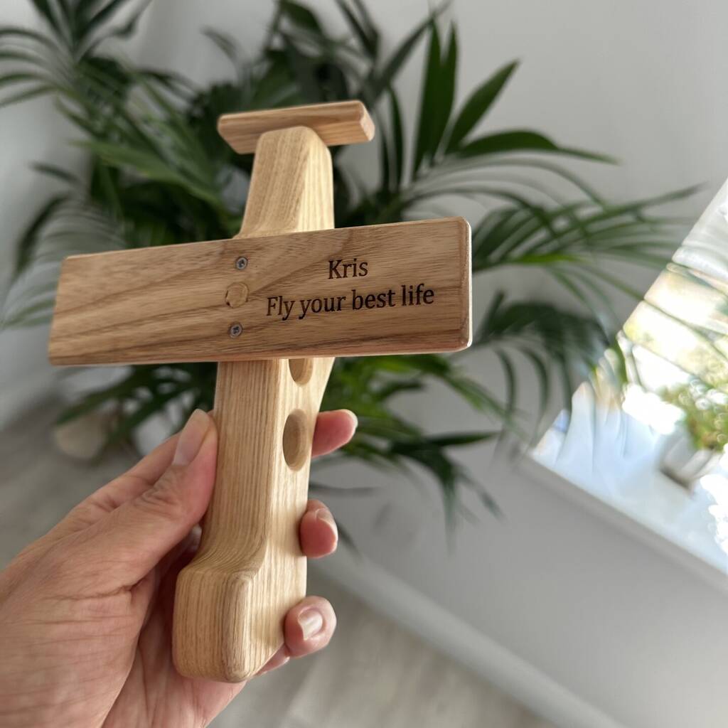 Personalised Wooden Plane  