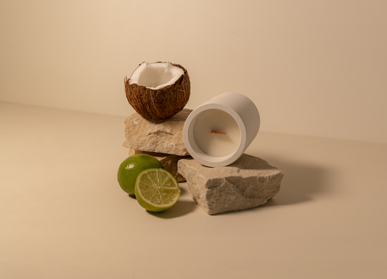 Coconut and lime candle