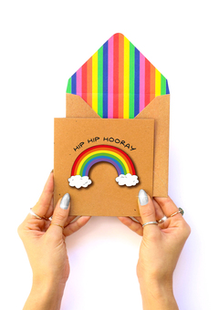 handmade Rainbow Card