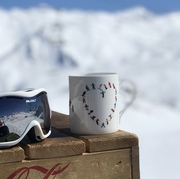 Love Heart Ski Mug