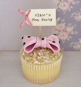 Personalised Hen Party Cupcake Toppers