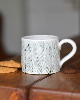 rustic mug handmade pottery 